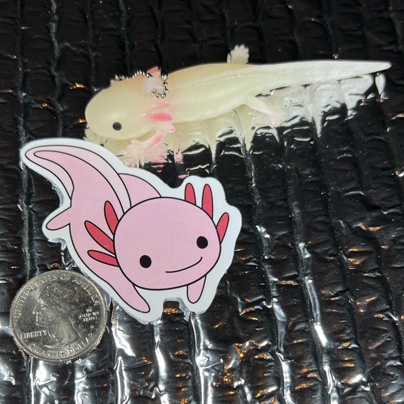 Axolotl Crazy Trending WaterProof Single Decor Accent Sticker - Picture 2 of 4